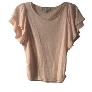 Anthropologie eri+Ali light pink blouse size XS GUC